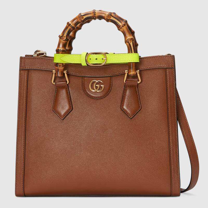 Gucci Diana Small Tote Bag Shoulder Bag 660195 Brown